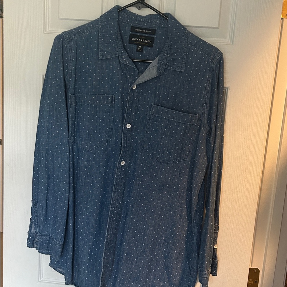 Lucky brand Denim button up top